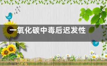 一氧化碳中毒后迟发性脑病是什么意思(一氧化碳中毒后遗症)