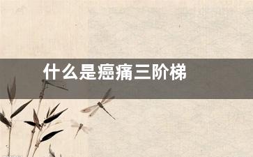什么是癌痛三阶梯