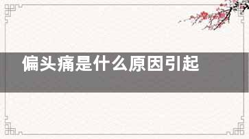 偏头痛是什么原因引起的