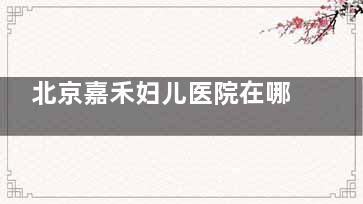 北京嘉禾妇儿医院在哪里？坐落于丰台区马家堡路69号院1号楼，集医美、妇儿护理多科室于一体！