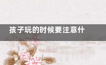 孩子玩的时候要注意什么,孩子***问题不容忽视(该玩的年龄让孩子玩)