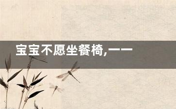 宝宝不愿坐餐椅,一一击破常见问题(宝宝不愿坐餐椅要站起来)