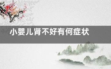 小婴儿肾不好有何症状(婴儿肾不好是什么原因)