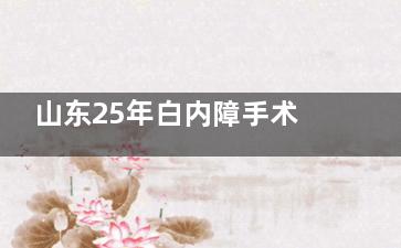 山东25年白内障手术免费政策全新发布！60岁及以上老年人均可申请，含免费申请详细流程