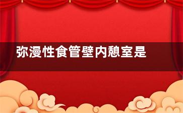 弥漫性食管壁内憩室是什么病(食管壁包括)