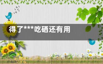 得了***吃硒还有用吗(吃硒***吗)