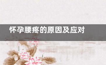 怀孕腰疼的原因及应对方法