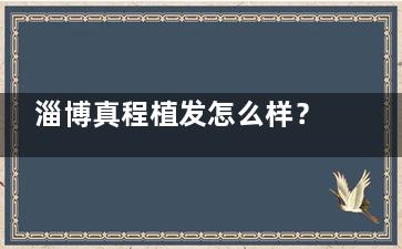 淄博真程植发怎么样？奉上医院简介+植发技术+收费标准+发友口碑多方面解析