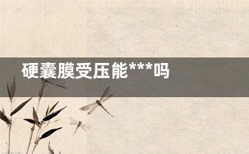 硬囊膜受压能***吗(硬囊膜受压怎么回事)