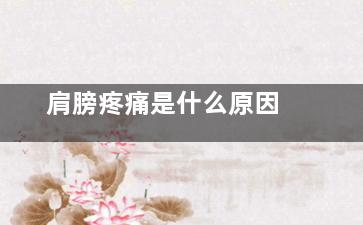 肩膀疼痛是什么原因