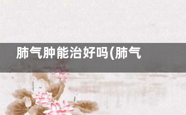 肺气肿能治好吗(肺气肿能治好吗怎么治)
