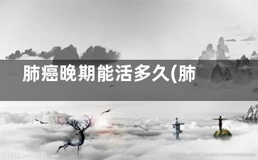 肺癌晚期能活多久(肺癌晚期能活多久70岁老人)