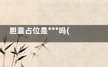 胆囊占位是***吗(胆囊癌多发生在胆囊什么部位)