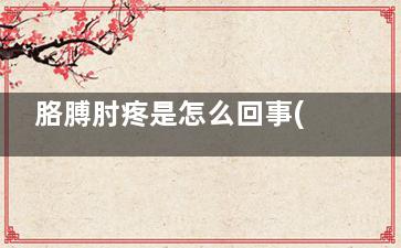 胳膊肘疼是怎么回事(胳膊肘胳膊肘疼是怎么回事)