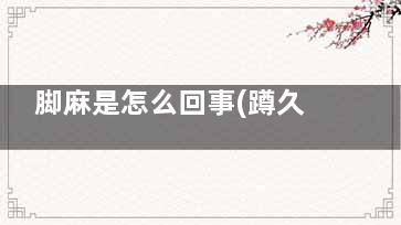 脚麻是怎么回事(蹲久了脚麻是怎么回事)