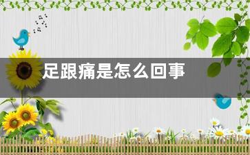 足跟痛是怎么回事