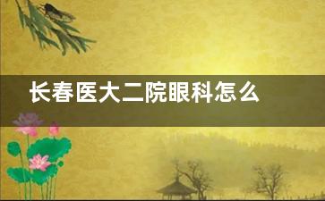 长春医大二院眼科怎么挂号，预约电话号码，网上预约挂号平台，到院预约挂号流程查看！
