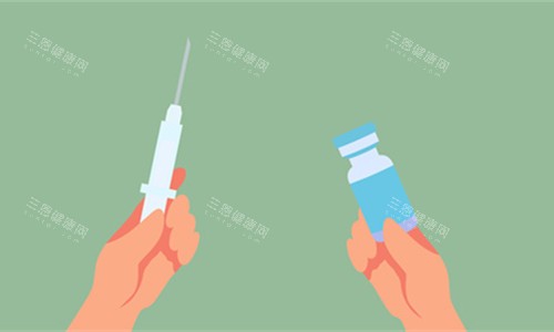 玻尿酸溶注射卡通图