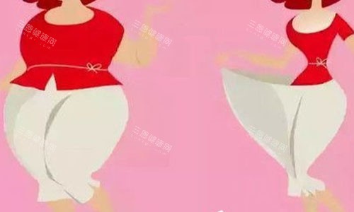 大腿吸脂前后对比图