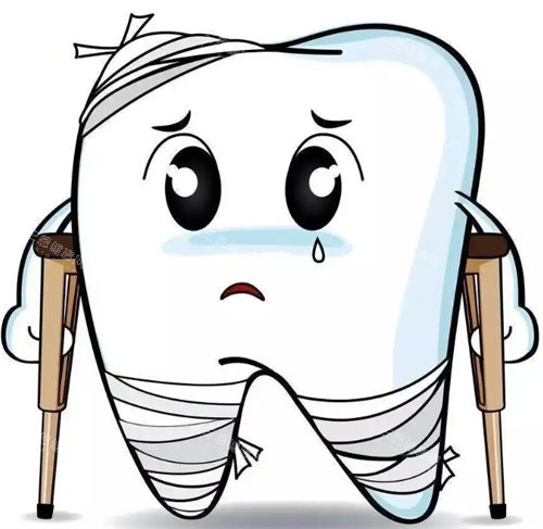 牙齿受损动画图