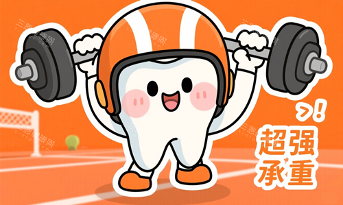 种植牙承重示意图 种植牙承重示意图