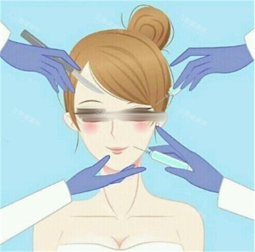 打针瘦脸示意图 打针瘦脸示意图