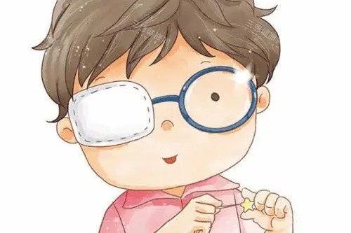 儿童斜视卡通图 儿童斜视卡通图