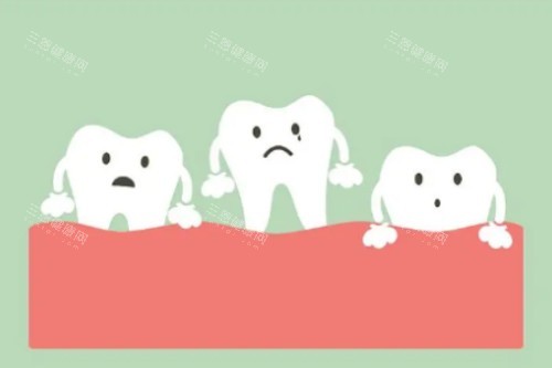牙齿松动卡通图 牙齿松动卡通图