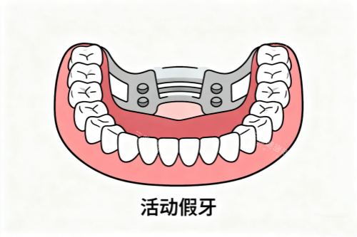 活动假牙卡通图