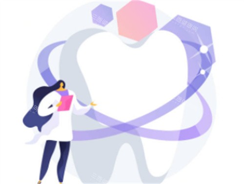 牙医检查牙齿卡通图